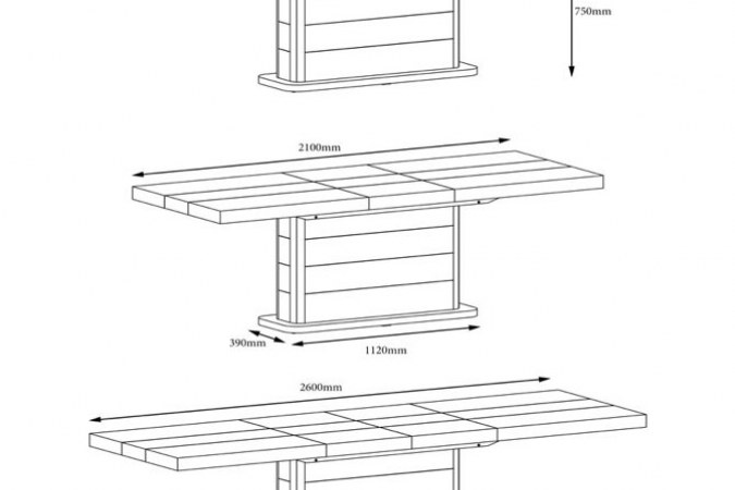 PIANOSA 160 table (high gloss)