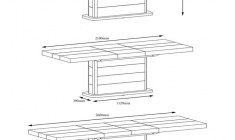 PIANOSA 160 table (high gloss)