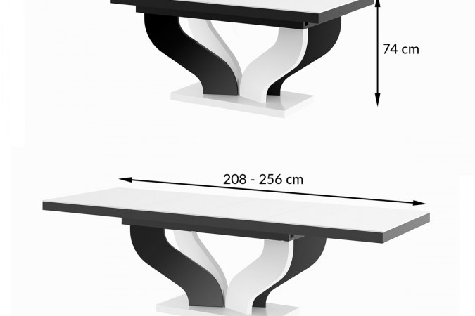 VIVA 160 table (high gloss)