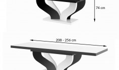 VIVA 160 table (high gloss)