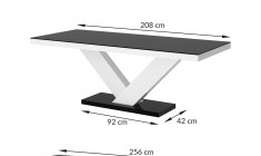 VICTORIA 160 table (high gloss / super matt)