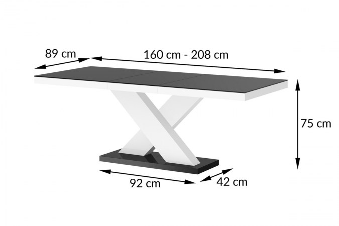XENON 160 table (high gloss / super matt)