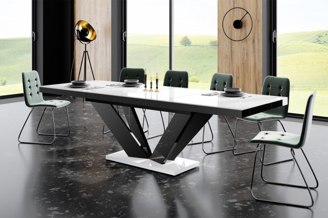 VIVA 2 table (high gloss/super matt) 160-256 cm