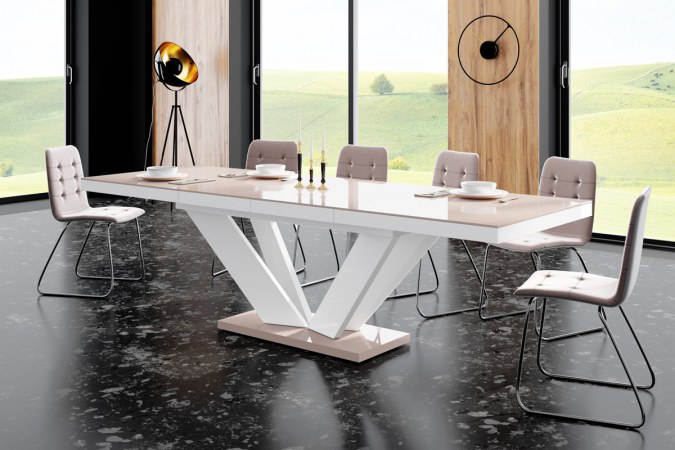 VIVA 2 table (high gloss/super matt) 160-256 cm