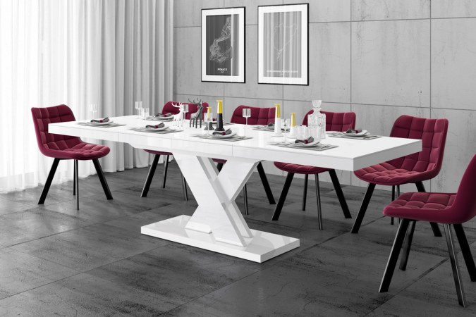 XENON LUX table (high gloss / super matt) 160-256 cm
