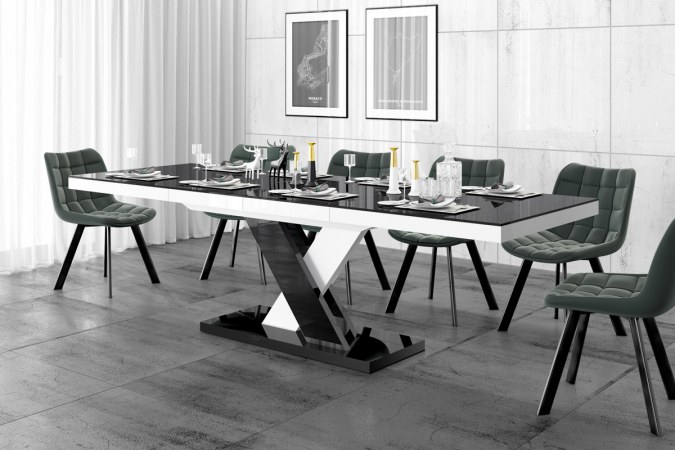 XENON LUX table (high gloss / super matt) 160-256 cm