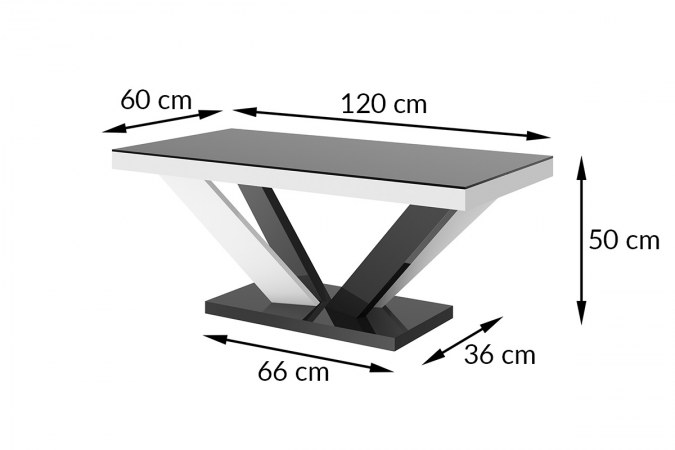 VIVA 2 MINI coffee table (high gloss/super matt)