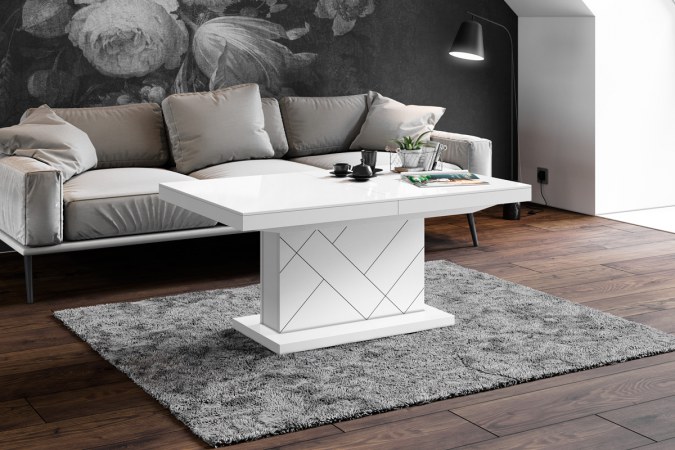 MATERA MAX coffee table (high gloss/super matt) 120-170 cm