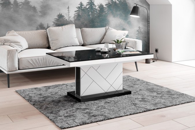 MATERA MAX coffee table (high gloss/super matt) 120-170 cm