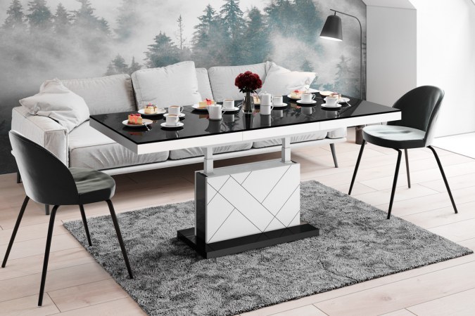 MATERA MAX coffee table (high gloss/super matt) 120-170 cm