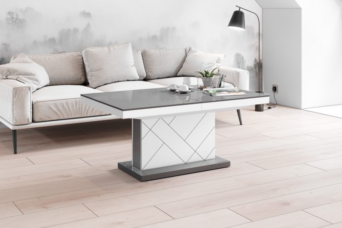MATERA MAX coffee table (high gloss/super matt) 120-170 cm