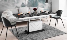 MATERA MAX coffee table (high gloss/super matt) 120-170 cm