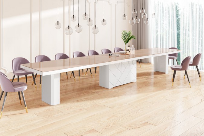KOLOS MAX 180 table (high gloss / super matt) 180-468 cm