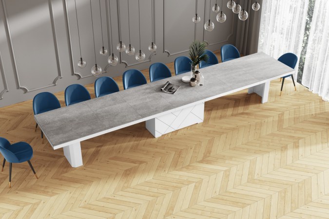 KOLOS MAX 180 table (high gloss / super matt) 180-468 cm