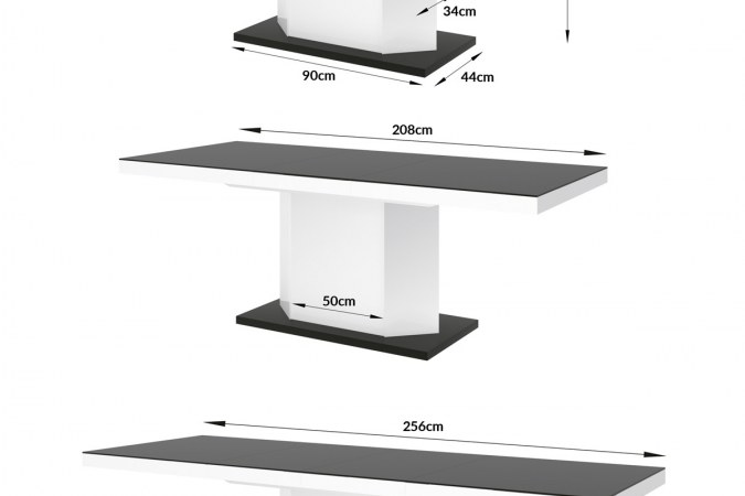AMIGO 160 table (high gloss)