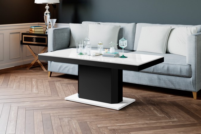 RIVIA MINI coffee table (high gloss/super matt) 120-170 cm