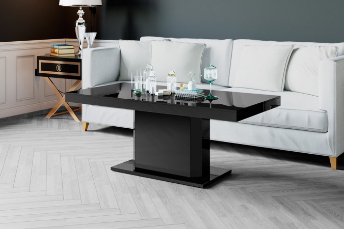 RIVIA MINI coffee table (high gloss/super matt) 120-170 cm