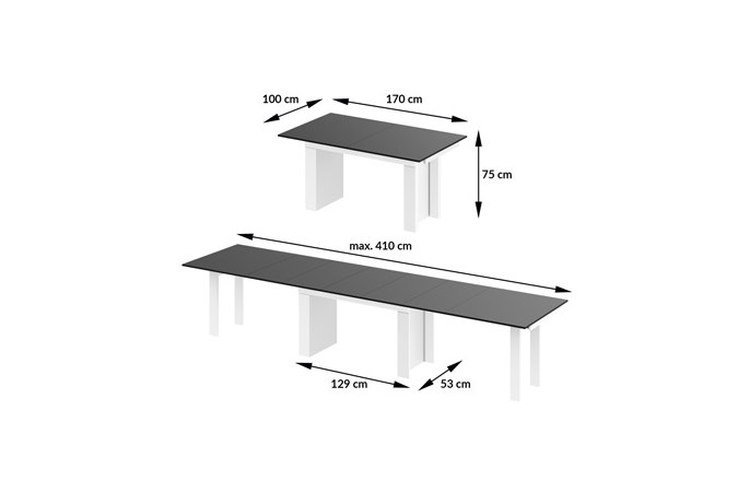 MAGRO 170 TABLE (high gloss / super matt)