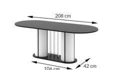 CESARO table (high gloss / super matt)