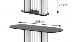 CESARO table (high gloss / super matt)