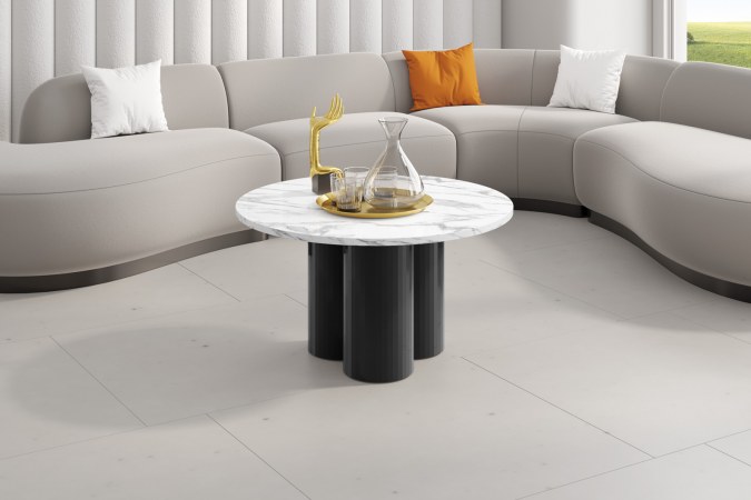 RAVEO MINI Round Coffee Table (high gloss / super matt)
