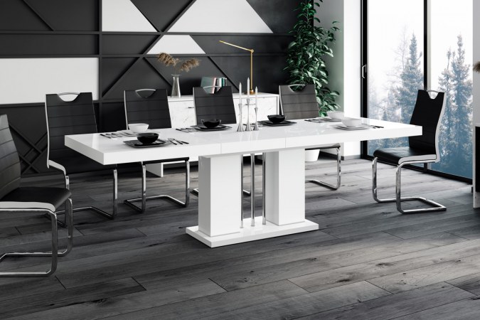 LORENA table (high gloss/different colours) 160-260 cm
