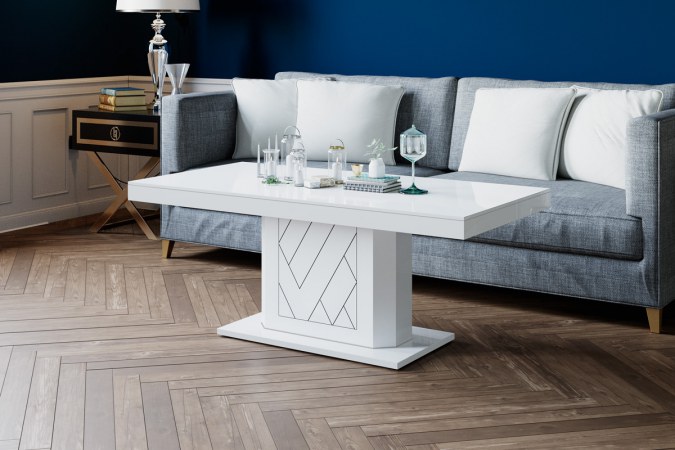 RIVIA MINI coffee table (high gloss/super matt) 120-170 cm